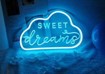 Aesthetic LED Neon Wall Light – Modern Room Decor Glow Sign