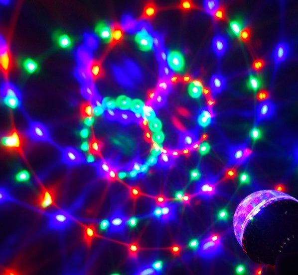 Colorful Rotating LED Party Light - Vibrant Atmosphere Projection for Home & Events