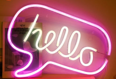 Aesthetic LED Neon Wall Light – Modern Room Decor Glow Sign