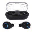 Wireless TWS Earbuds with Stereo Sound, Noise-Reducing Mic, and Charging Case.