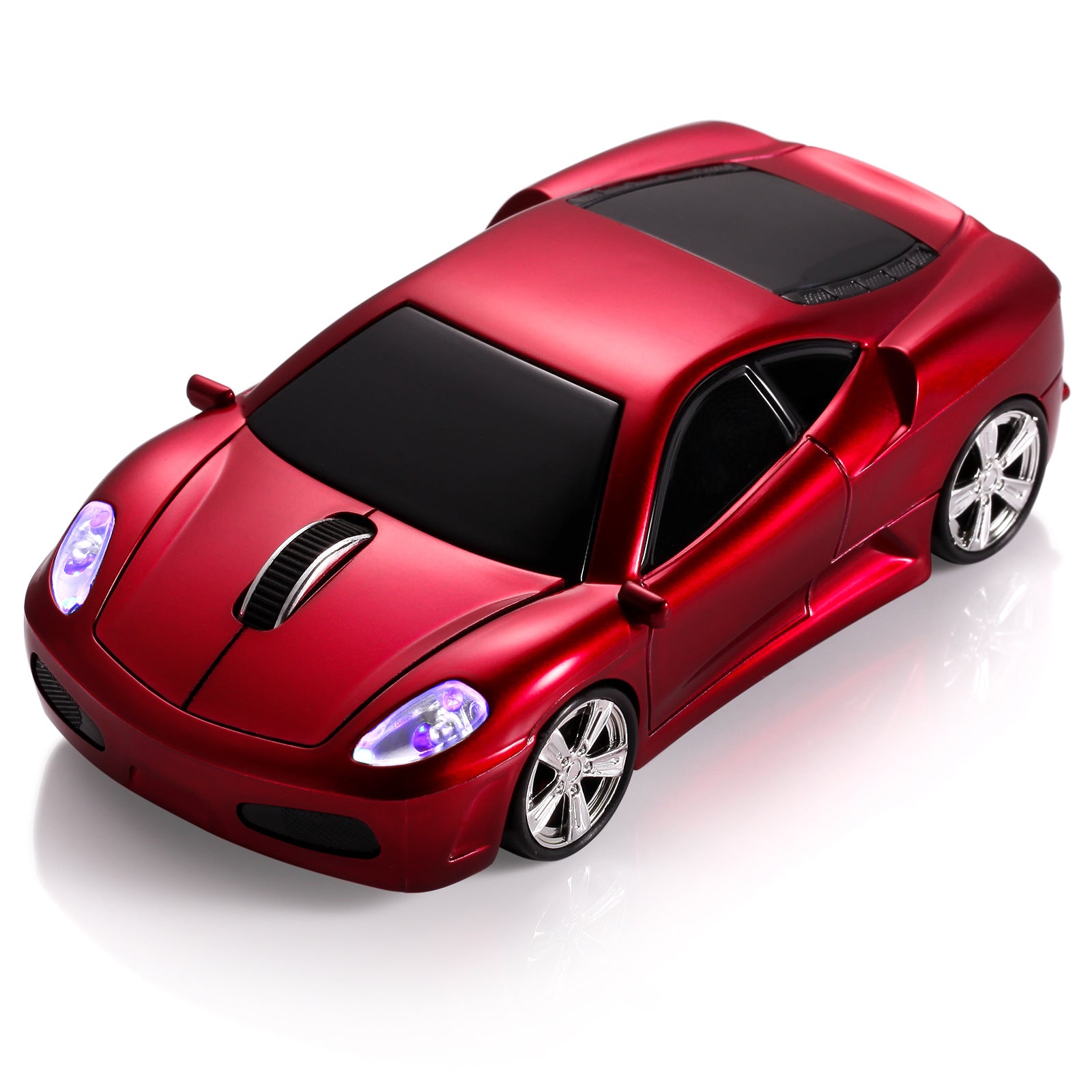 Turbo Track Wireless Car-Shaped Mouse for Laptops