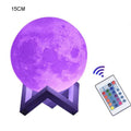 16-Color LED Moon Lamp with Remote and Stand