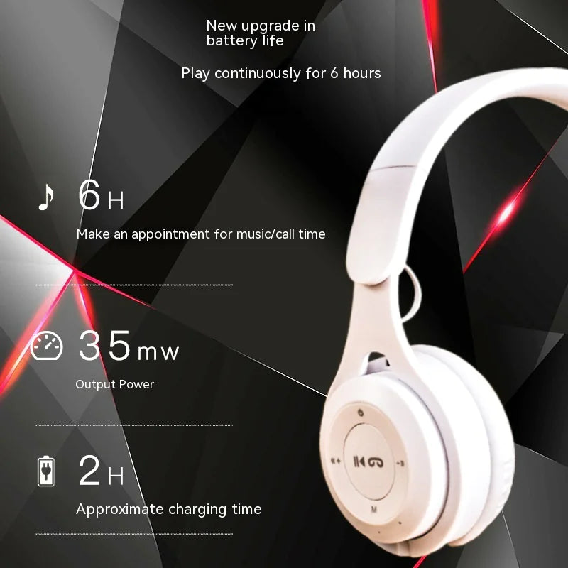 Foldable Extra Bass Wireless Headphones