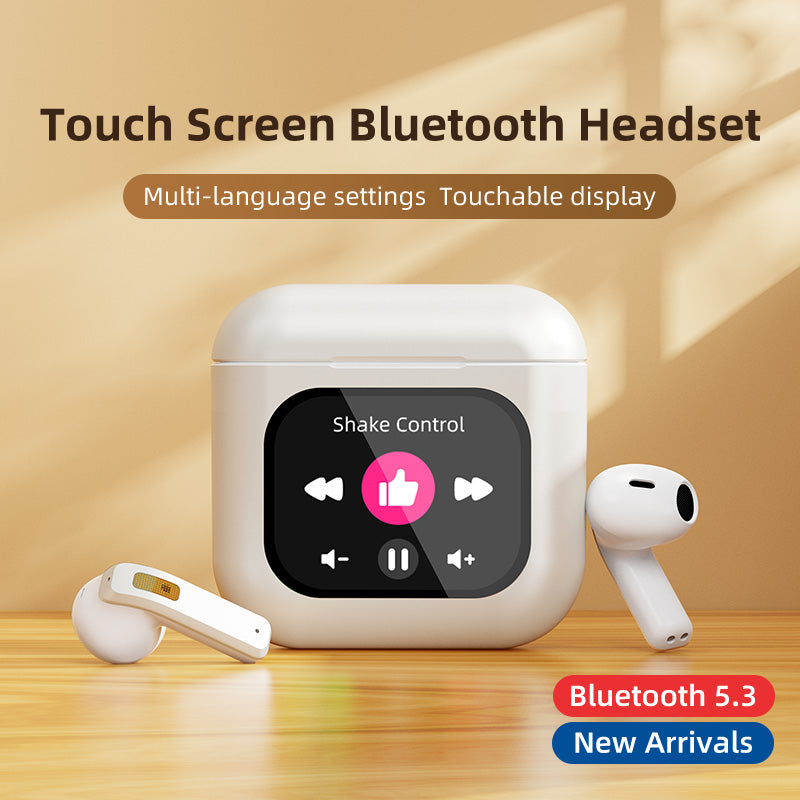 ANC Wireless Earbuds with Touch Screen & MP3 Playback.