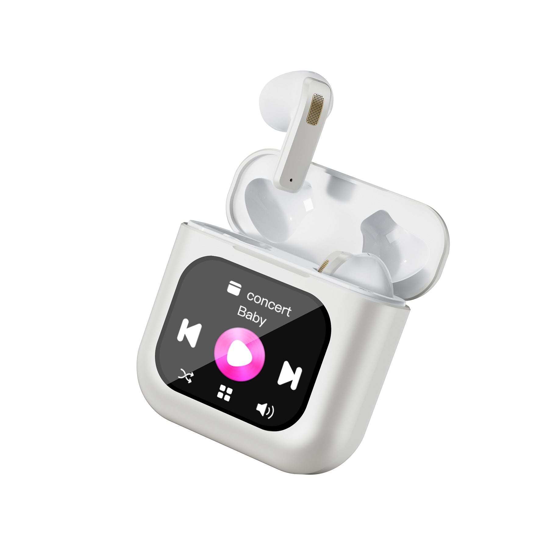 ANC Wireless Earbuds with Touch Screen & MP3 Playback.