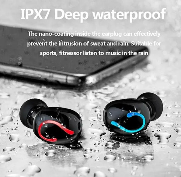 LED Display Wireless Gaming Earbuds – Bluetooth 5.1 Waterproof TWS Headset