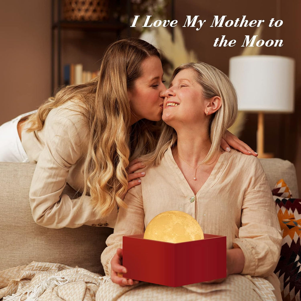 16-Color LED Moon Lamp with Remote and Stand