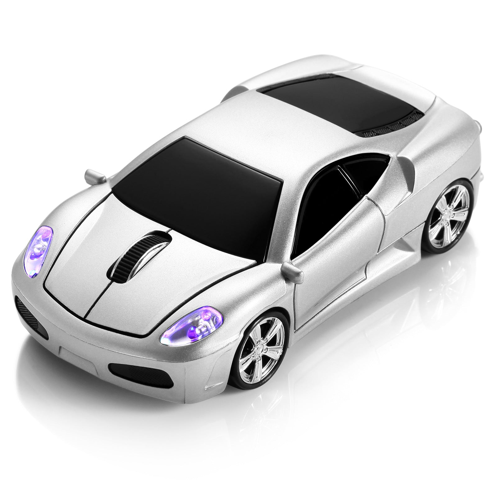 Turbo Track Wireless Car-Shaped Mouse for Laptops