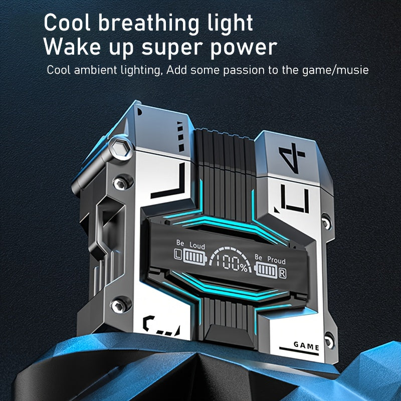 Gaming Wireless Earbuds, ENC, Bluetooth 5.3, IPX7, 120h Battery, Built-in Mic